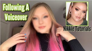 I tried following ONLY THE VOICEOVER of a makeup tutorial