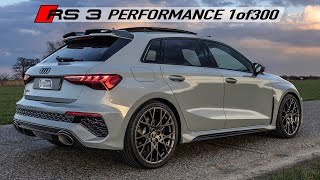 PUSHED HARD! 2023 AUDI RS3 PERFORMANCE SPORTBACK 1of300  HOTTEST HATCH  Accelerations, drifts etc