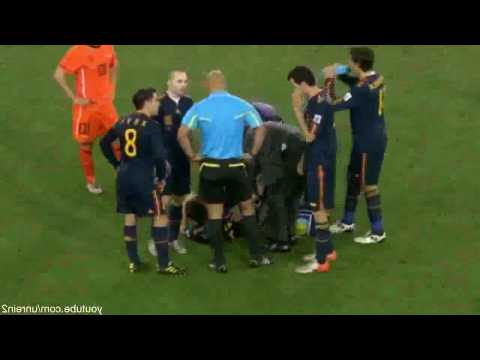 Kung Fu Kick - Nigel de Jong on Xabi Alonso - Netherlands vs. Spain - World Cup Final 2010