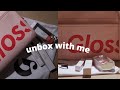 unboxing | glossier beauty bag