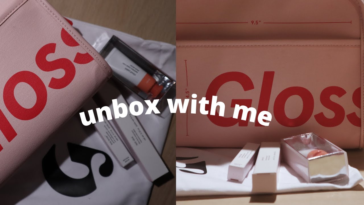 unboxing | glossier beauty bag - YouTube