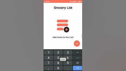Grocery android application  development using kotlin program