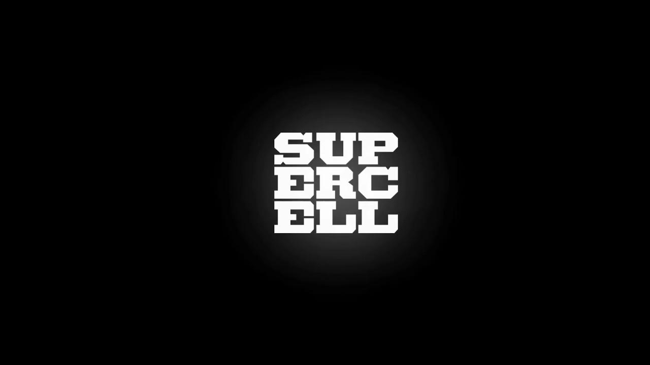 Надпись Supercell на черном фоне
