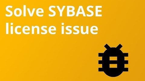 How to solve sybase license issue in SAP NPL