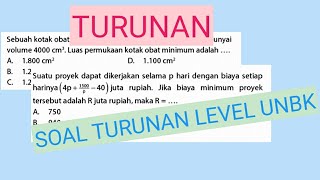 Soal Aplikasi Turunan