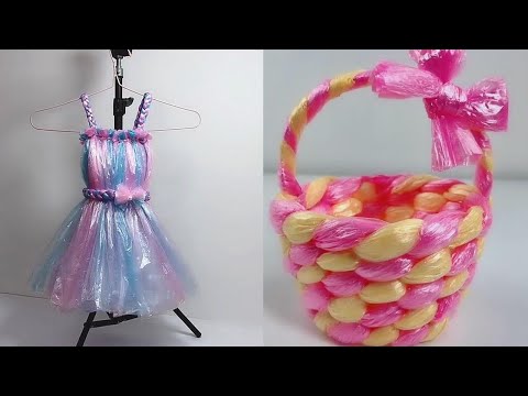 Creative Works by Garbage Bags | Princess Dress DIY | Bonsai & Basket DIY | Handwork