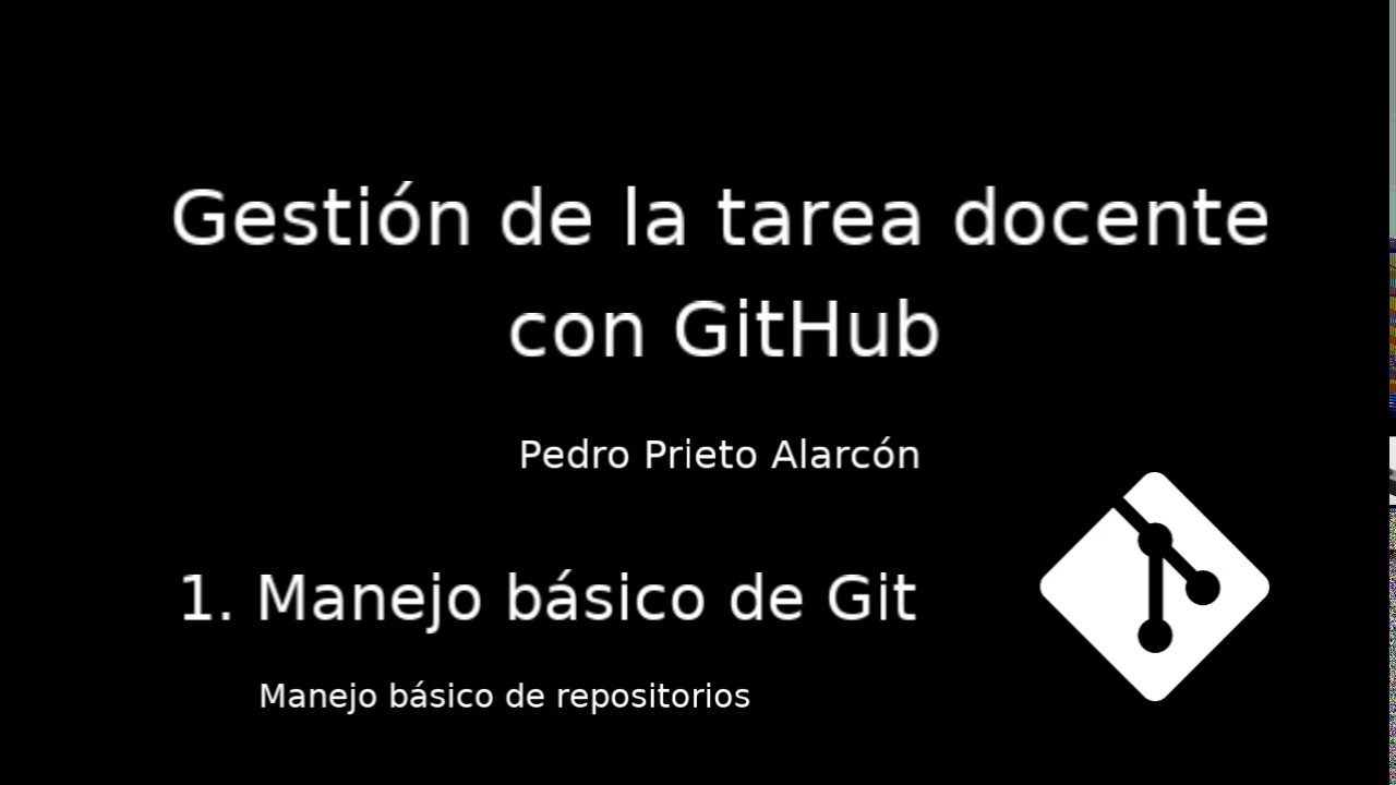 Gestión de la tarea docente con Github - Sesión 1.2: Manejo básico de ...