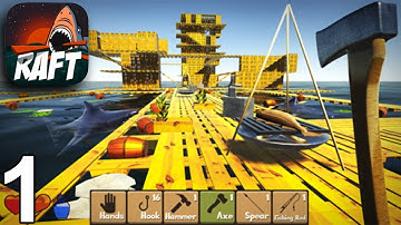 Raft Survival Simulator - Gameplay Walkthrough Part 1 (iOS Android)