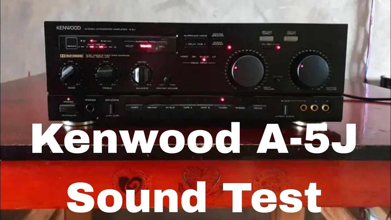 Kenwood A - 5J Integrated Amplifier - YouTube