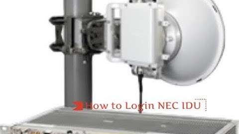 How to login NEC IDU || How to login IPASOLINK VR #NECIDU #Microwave #Computer&IT #Tahirali