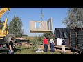 Это нереально! За пол дня построили Маленький Модульный Дом с плоской крышей за 40 тысяч рублей!