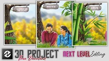 Natural 3D Node Video Project 🔥 like Ae 🥵 | Node video Tutorial in Hindi | Next Level 3D Editing