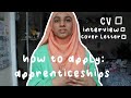 how to apply to an apprenticeship