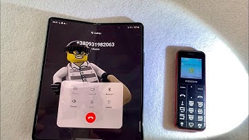 Thief wants to steal my Phone Incoming call Samsung Galaxy Z FOLD 3 vs Maxcom MM111 outgoing calls