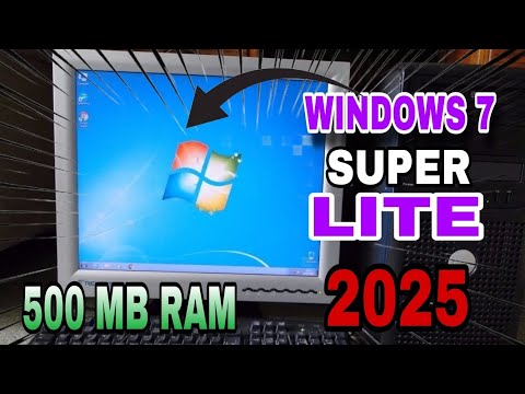 WINDOWS 7 SUPER LITE EN 2025 PARA 32 BITS Y 64 BITS | 500 MB DE RAM