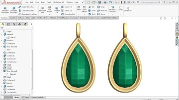 Advanced Surface Tutorial - Jewellery Desing - SolidWorks Tutorial