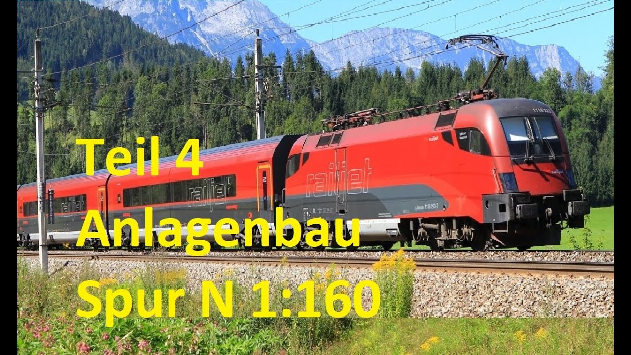N-Spur 1:160, Teil 4, Anlagenbau Paradestrecke und Nebenbahn + Fahrvideo