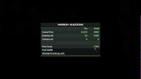 MW3 World Record Spec Ops Stay Sharp 2012