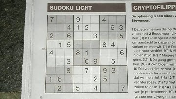 An impressive Light Sudoku puzzle (with a PDF file) 06-21-2019 part 1 of 2