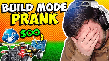 I PRANKED him in Rocket League Build Mode... will he notice?