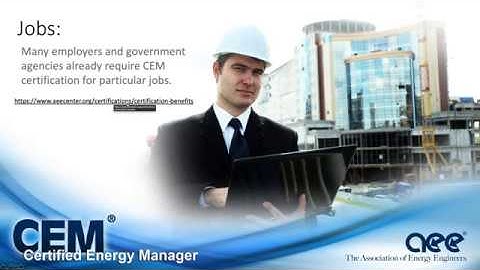 Overview of New Certified Energy Manager (CEM) Training Program
