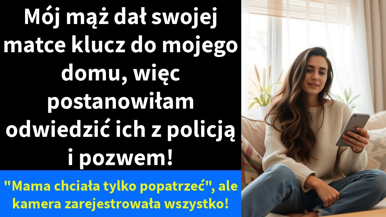 Mój mąż dał swojej matce klucz do mojego domu, więc postanowiłam odwiedzić ich z policją i pozwem!