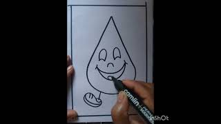 artist#raindrop# funny #character# for# small# kids #very# easy#art artist#raindrop# funny #character# for# small# kids #very# easy#art