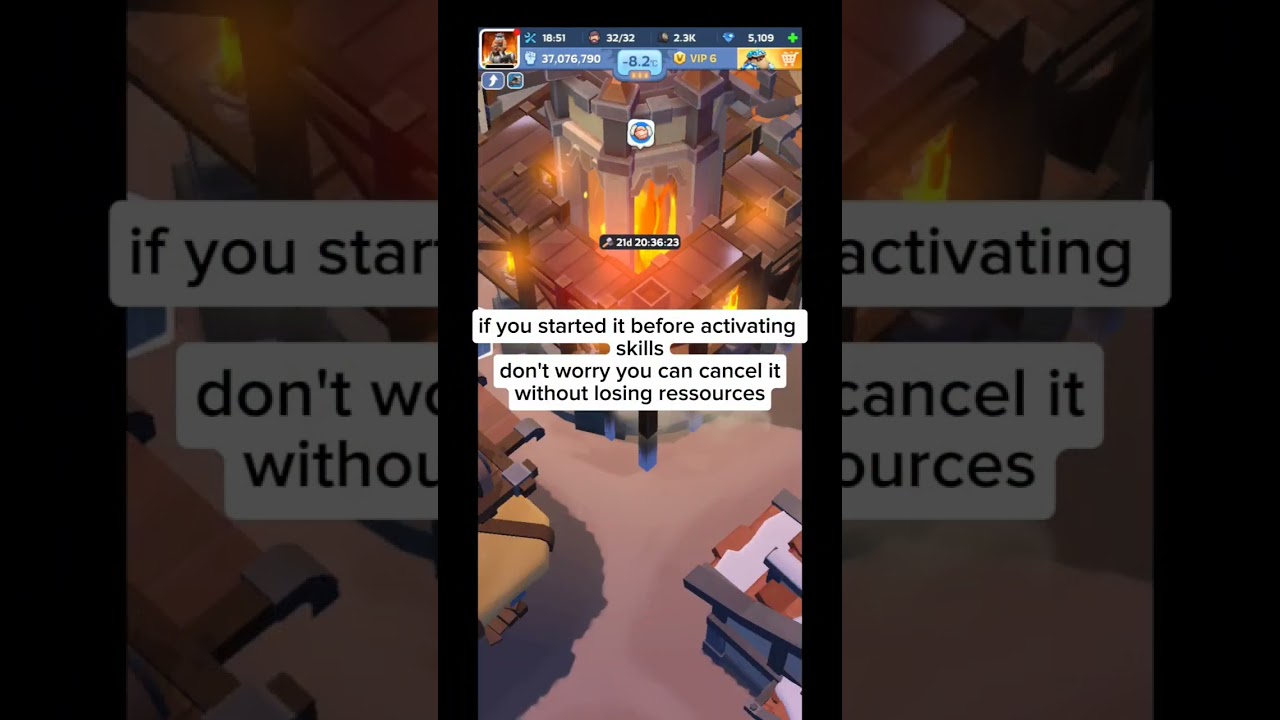 canceling upgrades to restart it after activating construction speed bonus 