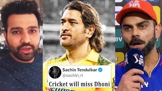 Famous People Reaction on Ms Dhoni's Last Match🥺