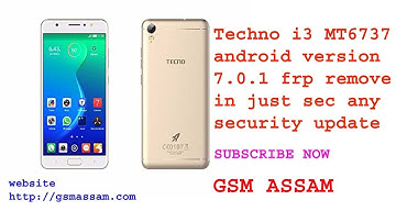 Techno i3 frp remove