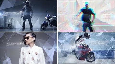 After Effects Template: Plexus and Glitch