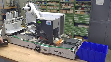 How to apply barcode stickers on small paper card pockets with LAB510