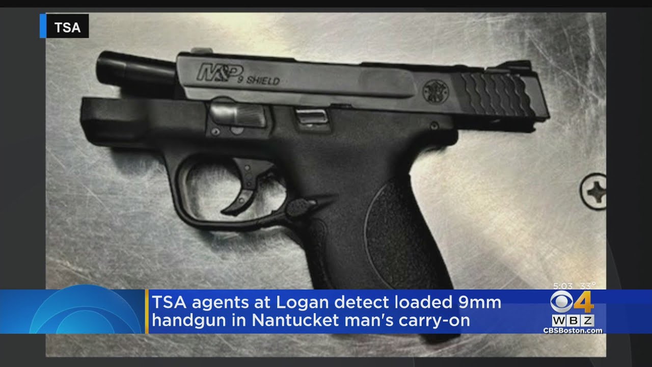 Loaded gun found in carry-on bag at Logan Airport security - YouTube