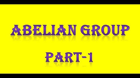 ABELIAN GROUP-ALGEBRA - PGTRB