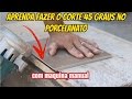 APRENDA FAZER O CORTE 45 GRAUS NO PORCELANATO COM MAQUINA MANUAL