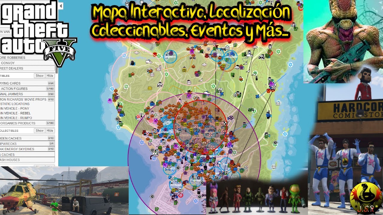 Así de completo es el mapa interactivo no oficial de GTA V