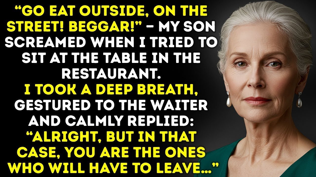 Go Eat Outside on the Street Beggar My Son Said When I Tried to Join the Family Dinner