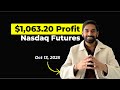 Live Day Trading - $1,063.20 Profit
