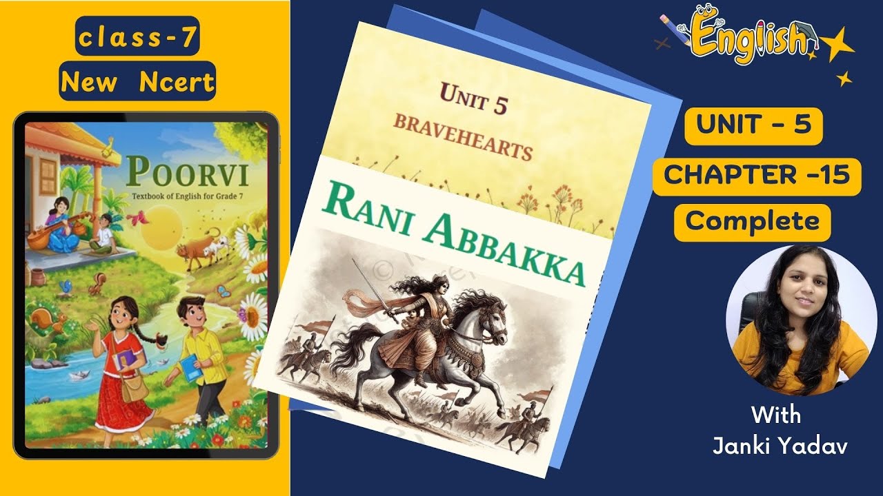 Class 7 English(Poorvi ) | Unit-5 | Bravehearts | Chapter 15 Rani Abbakka | Complete | KaliyaanTV