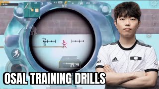 OSAL Training drills | Long Range Close Range ✨ | osal pubg mobile