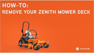 How to Remove an Ariens® ZENITH Zero Turn Mower Deck | Ariens