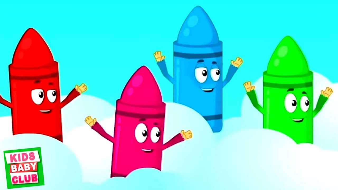 Five Little Crayons + More Learning Videos and Nursery Rhymes YouTube