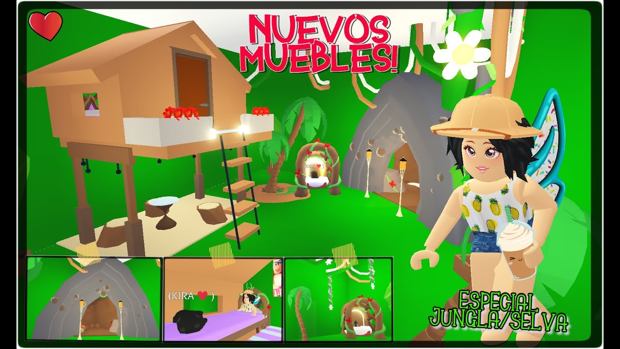 Nuevos Muebles Especial Jungla Selva Adopt Me Roblox Youtube - salon de eventos roblox