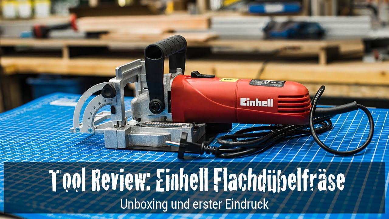 Tool Review: Einhell Flachdübelfräse TC-BJ 900 - YouTube | Flachdübelfräsen