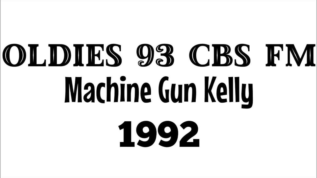 Machine gun kelly on oldies 93 cbs fm los angeles youtube