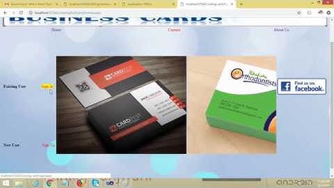 Visiting Card Maker Project ASP.NET C# SQL Server | Pankaj Panjwani