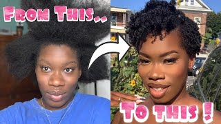 VLOG: I CUT MY HAIR | TAPERED CUT | 1ST BIG CHOP