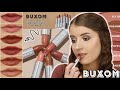 BUXOM '90s NUDES FULL FORCE PLUMPING LIPSTICK SWATCHES 💄