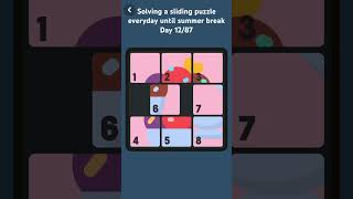 Sliding puzzle day 12/87