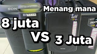 SONY XV800 VS POLYTRON PASPRO 12F3 ‼️ MENANG MANA NIH ‼️